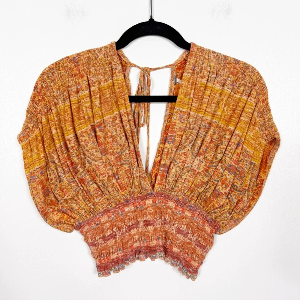 Free People Next Vacation Boho Top Small - Picture 2 of 7